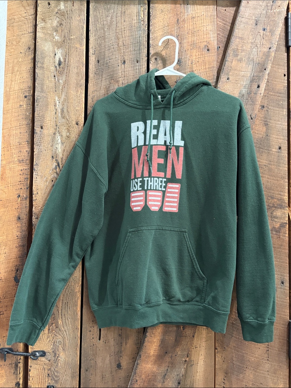 Gildan Forest Green Pullover Hoodie with Graphic